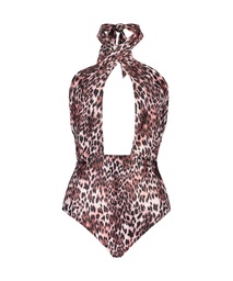 Leopard swimsuit - Brown