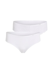 Lot de 2 slips brésiliens Angie - Blanc, Blanc, coloris