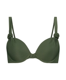 Luxe padded push-up bikini top Cup A - E - Green, Vert, coloris