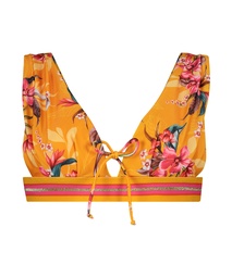 Orchid triangle bikini top - Yellow
