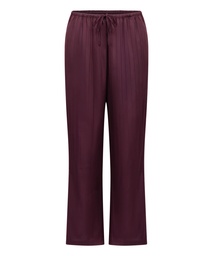 Pantalon à rayures en satin - Violet, Violet, coloris