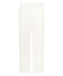 Pantalon en pointelle - Blanc, Blanc, coloris