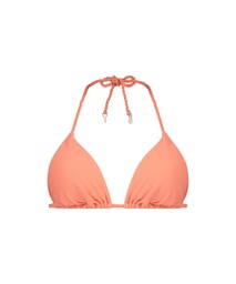 Peachy Triangle Bikini Top - Orange, Orange, coloris