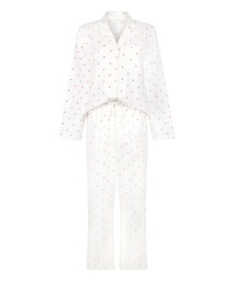 Pyjama Cotton Hearts - Blanc