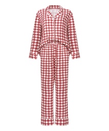 Pyjama en sergé - Rouge, Rouge, coloris