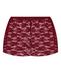 Short en dentelle intégrale - Rouge
