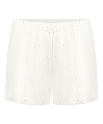 Short en pointelle - Blanc, Blanc, coloris