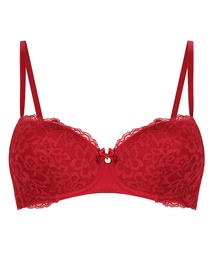 Soutien-gorge à armatures préformé Marine - Rouge