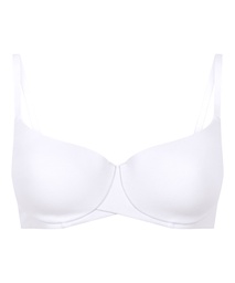 Soutien-gorge à armatures rembourré en coton - Blanc, Blanc, coloris
