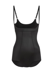 Body sculptant en dentelle scuba - Noir