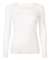 Top de pyjama Coton - Blanc, Blanc, coloris