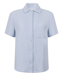 Veste en mousseline - Bleu, Bleu, coloris