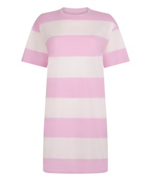Chemise de nuit à col rond - Rose
