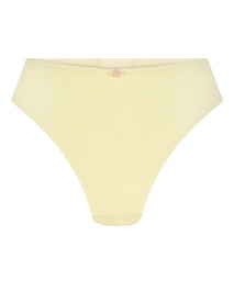 Culotte brésilienne Pointelle - Jaune, Jaune, coloris