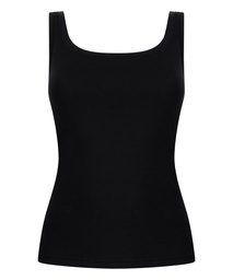 Débardeur en coton doux - Noir, Noir, coloris