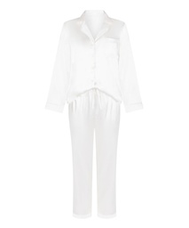Ensemble de pyjama en satin Shiny - Blanc
