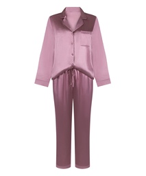 Ensemble de pyjama en satin Shiny - Rose