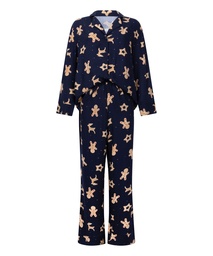 Gingerbread Pyjama Set - Blue, Bleu, coloris