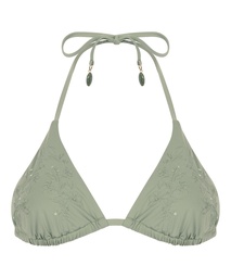 Haut de bikini triangle Giselle - Vert, Vert, coloris