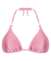 Haut de bikini triangle Kallua - Rose