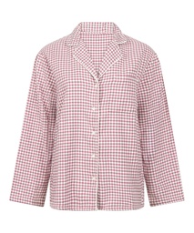Haut de pyjama Flanel Essentials - Violet, Violet, coloris