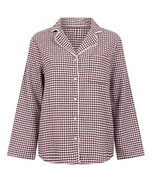 Haut de pyjama Flanel Essentials - Violet, Violet, coloris