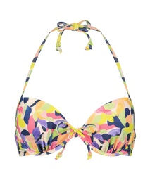 Hawaii padded underwired bikini top - White