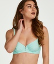 Maui non-padded underwire bikini top - Green