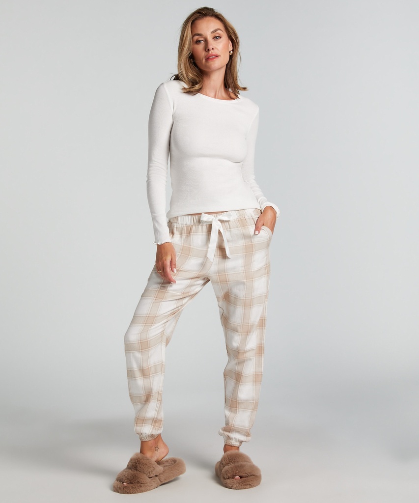 Pantalon de Pyjama Flanel - Beige