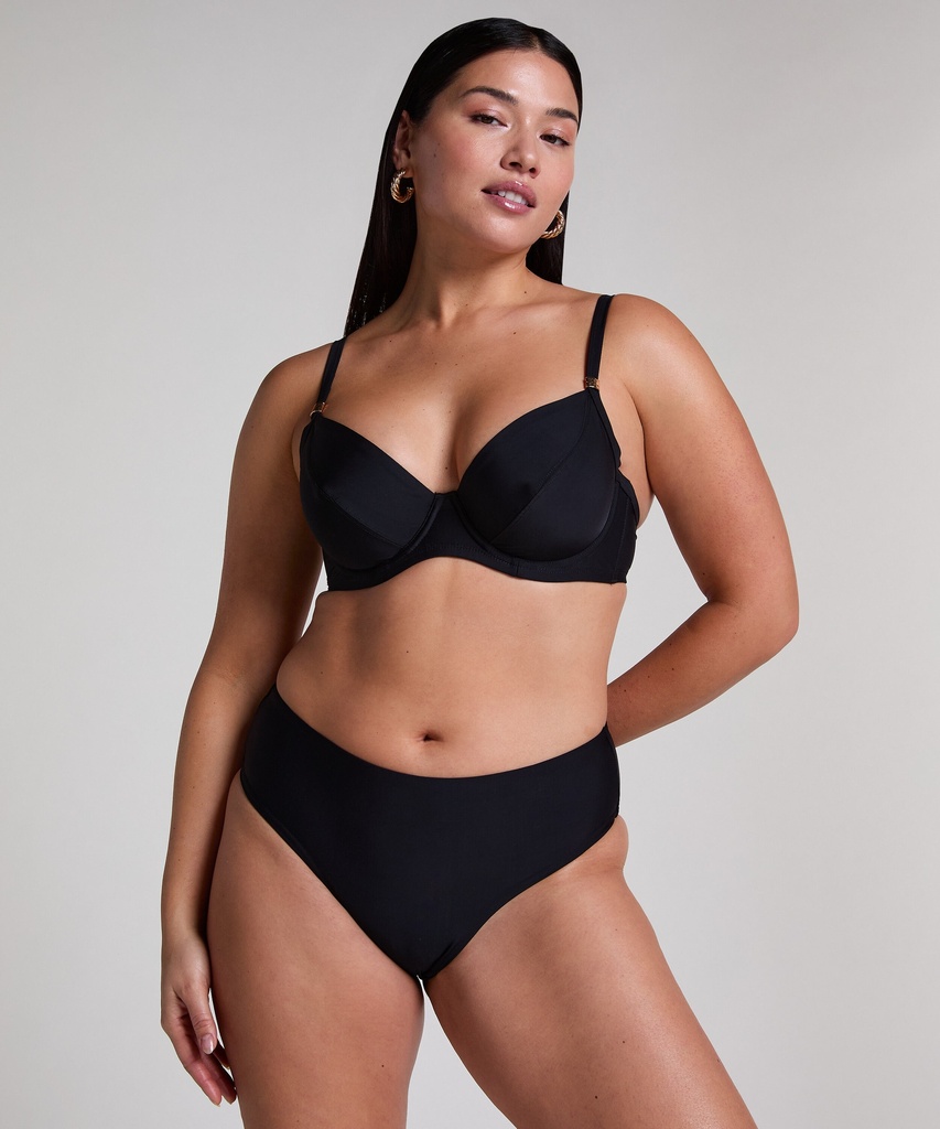 Luna Rio Midi Bikini Bottom - Black