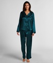 Ensemble de pyjama en satin Shiny - Bleu