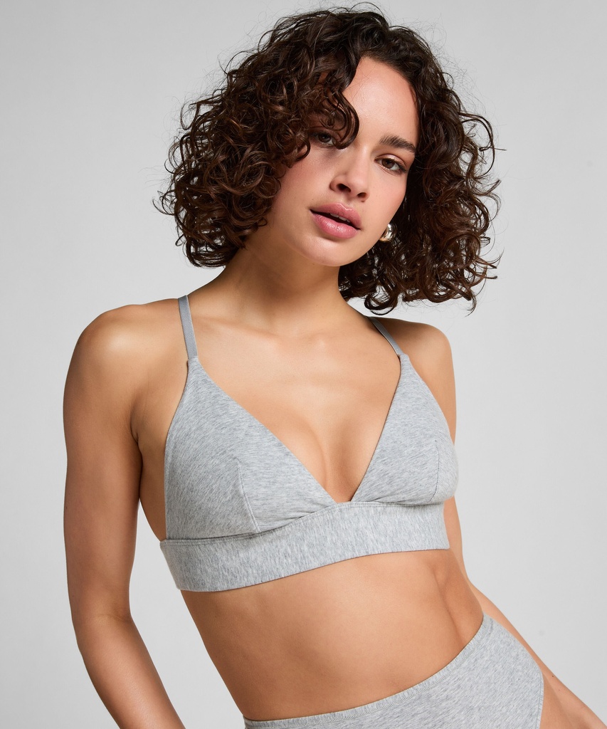Brassière en coton - Gris