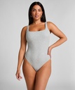 Body en coton côtelé - Gris
