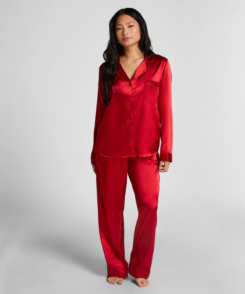 Pyjamaset Satin - Red