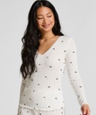Haut de pyjama Pointelle - Blanc