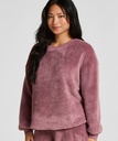 Top à manches longues Fluffy Fleece - Rose