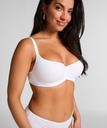 Soutien-gorge à armatures rembourré en coton - Blanc