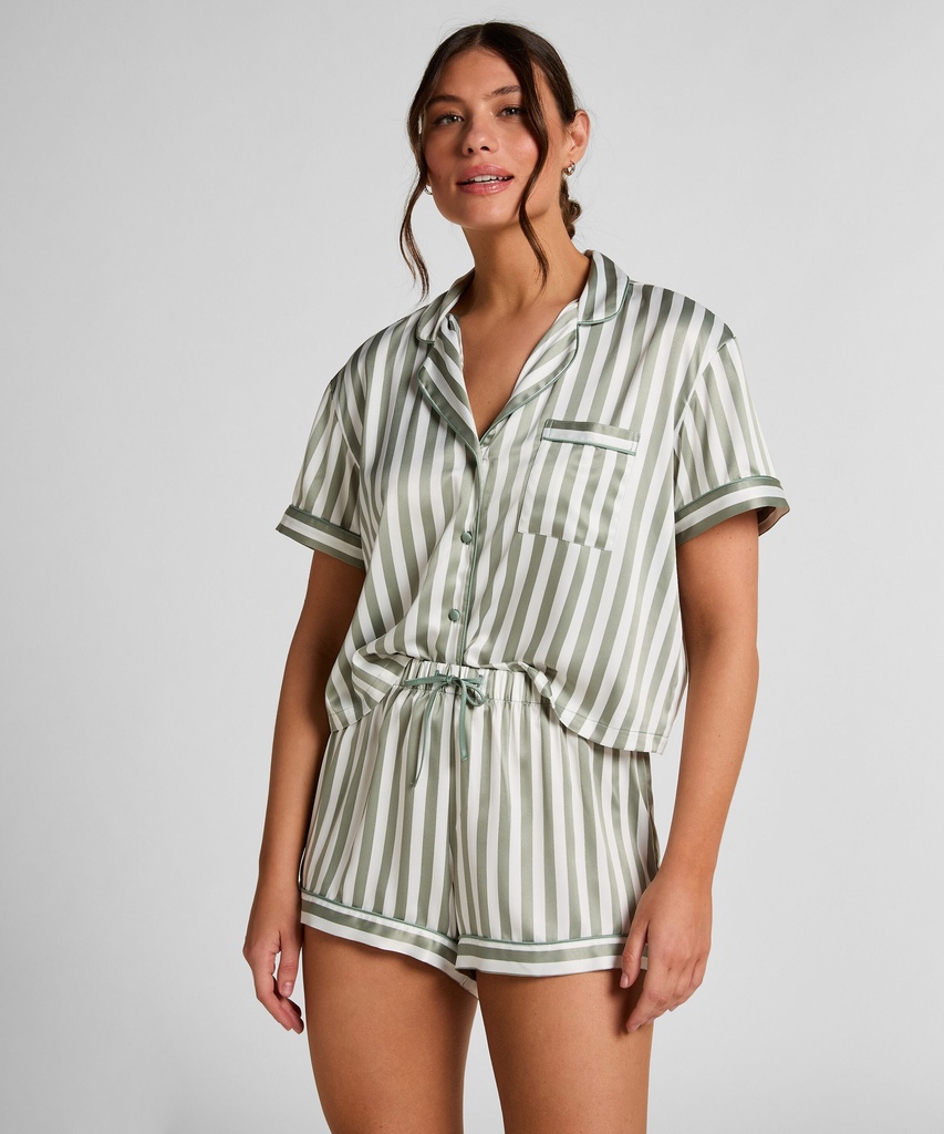 Pyjama en satin - Vert