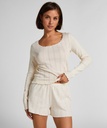 Haut de pyjama en pointelle - Blanc