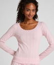 Haut de pyjama Pointelle - Rose