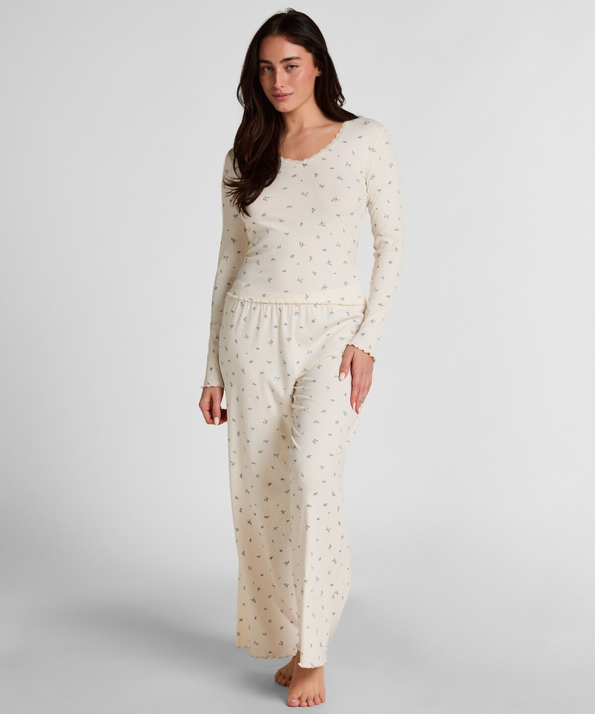 Pantalon de Pyjama Daisy - Blanc