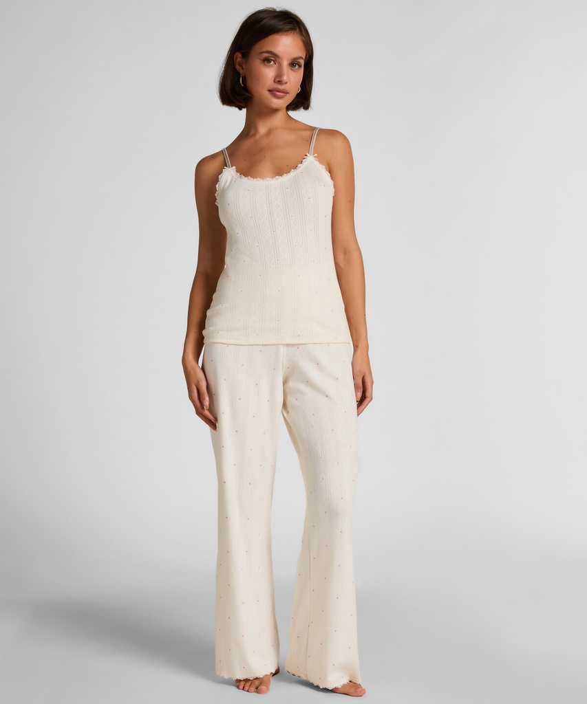 Ensemble Pyjama Pointelle - Blanc