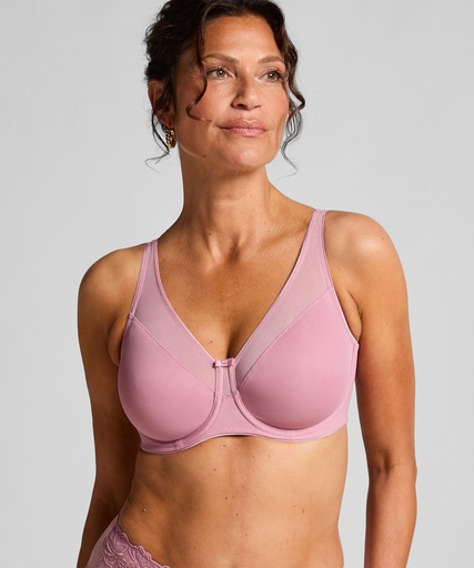 Soutien-gorge à armatures non-préformé minimiseur Nina - Rose