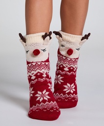 Boot Socks - Red, Rouge, coloris