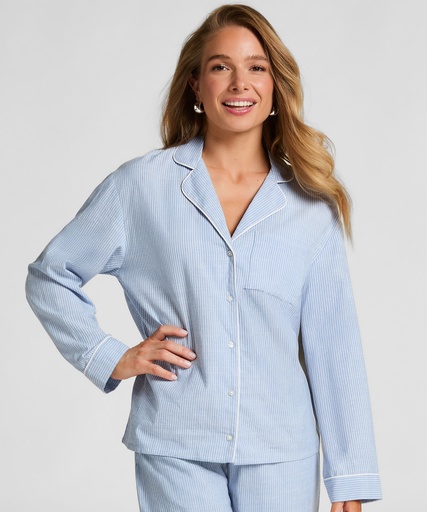 Chemise en coton - Bleu