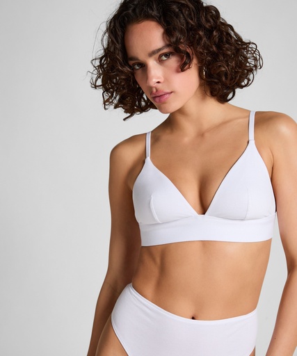 Brassière en coton - Blanc