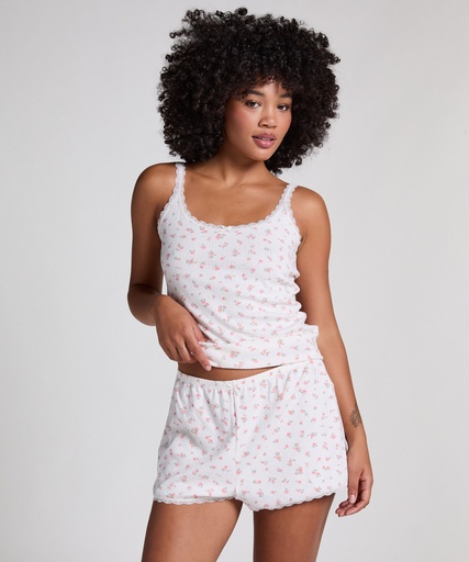 Short Pointelle - Blanc