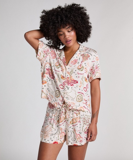 Short Satin - Blanc