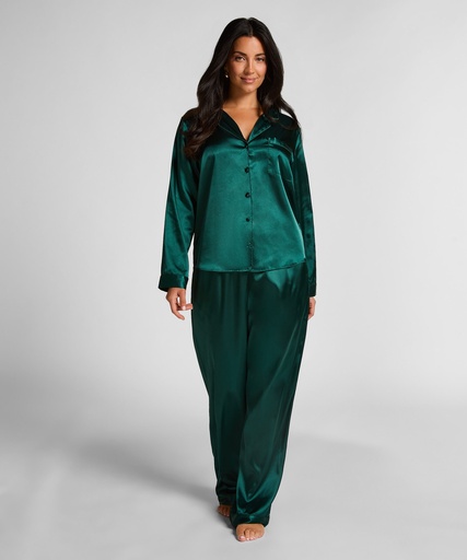 Pyjamaset Satin - Green