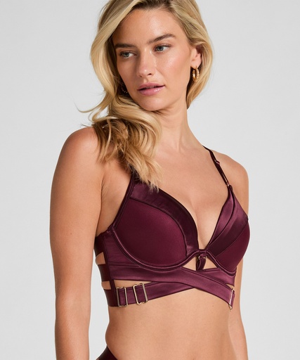 Soutien-gorge à armatures longline push-up préformé Colette - Violet